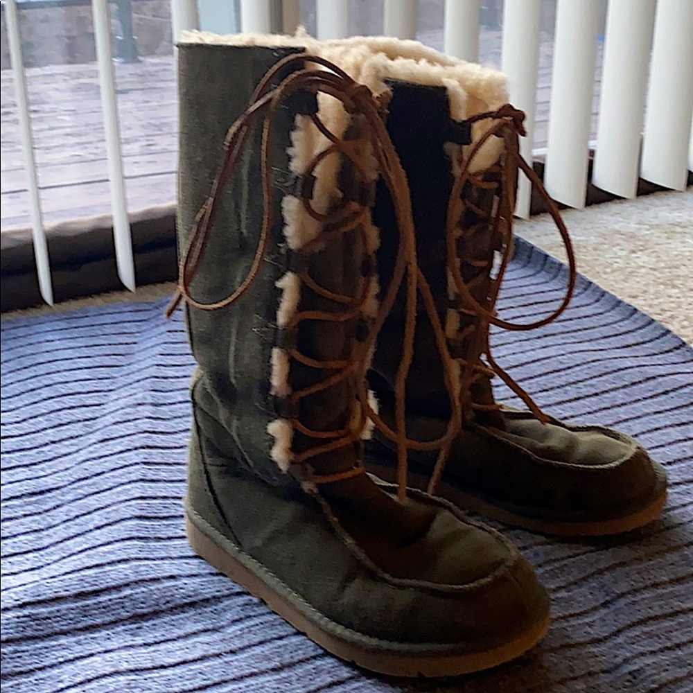 SOLD UGG Green Snow Boots